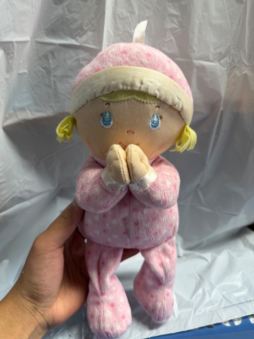 Kids Preferred God Bless Baby Pink Baby Doll working